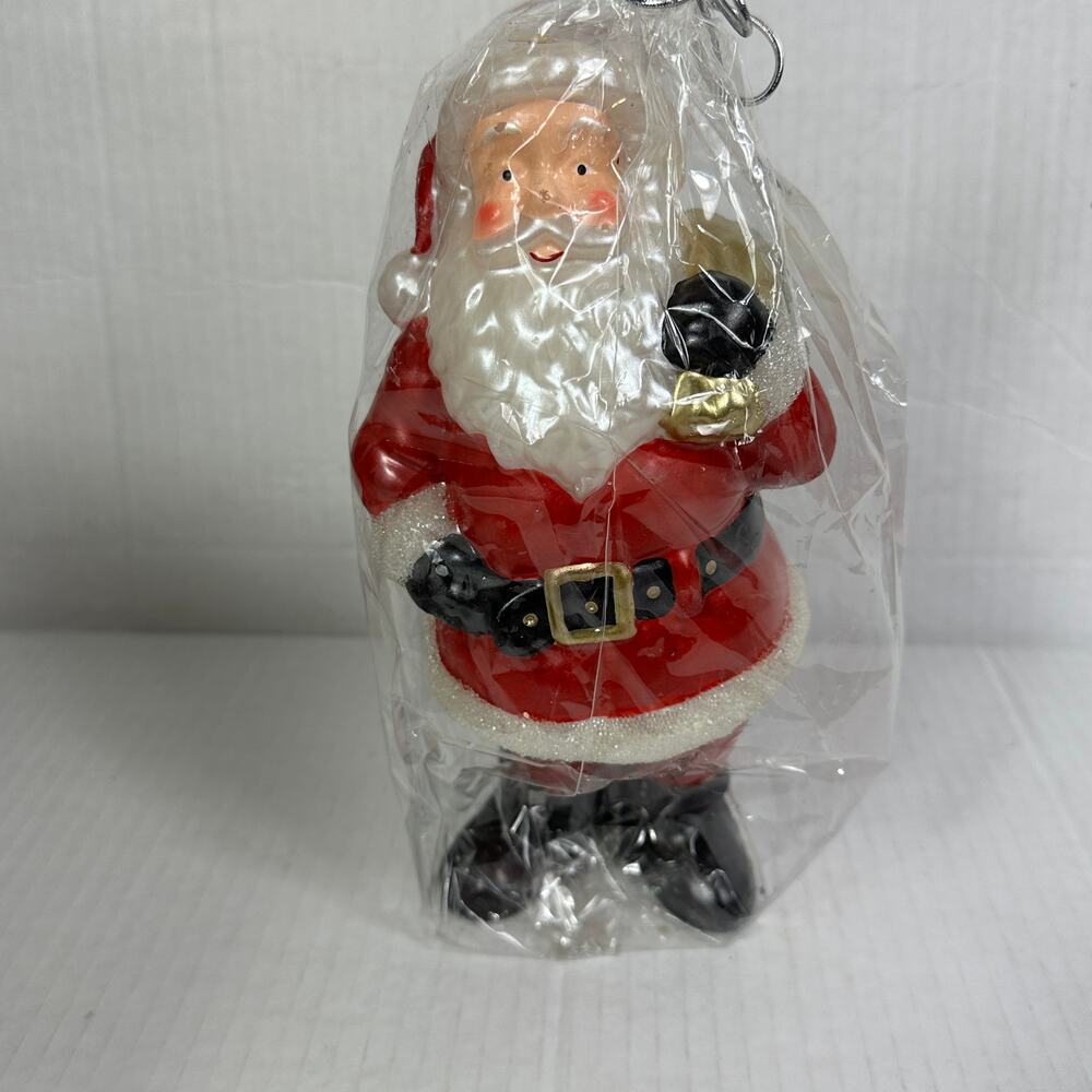 Vintage Pottery Barn Santa Candle/Bougie 8" Unlit 44-Hour Burn Time
